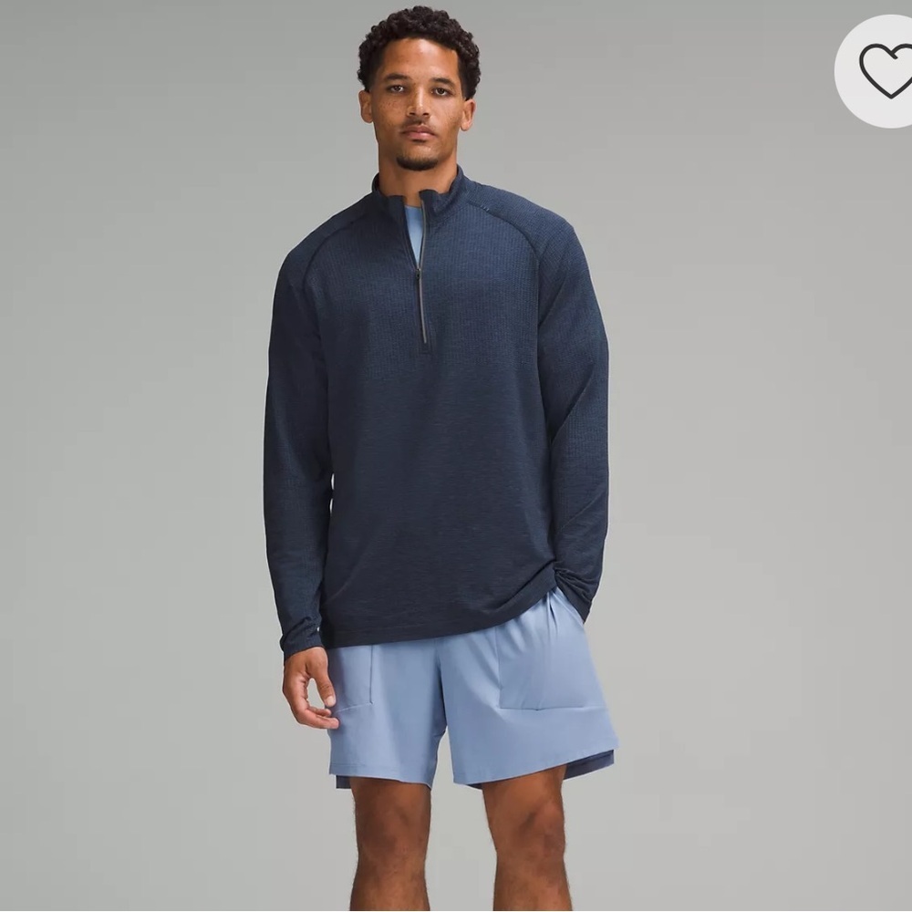 Lululemon Metal‎ Vent Tech Men's Navy Quarter-Zip Pullover